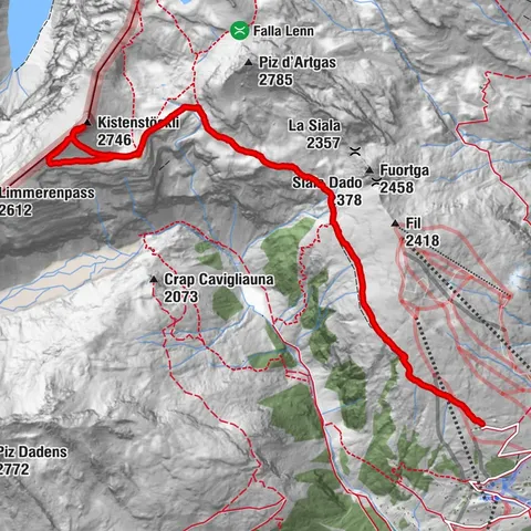 Breil/Brigels, Graubünden/Schweiz