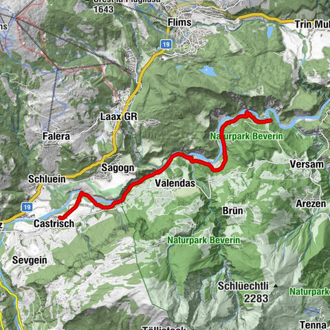 Ilanz/Glion Wandelen
