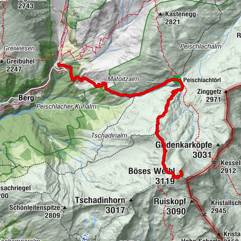Böses Weibl, Kals am Großglockner
