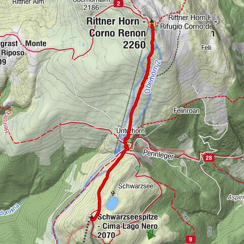 Schwarzseespitze, Trentino-Südtirol/Italien
