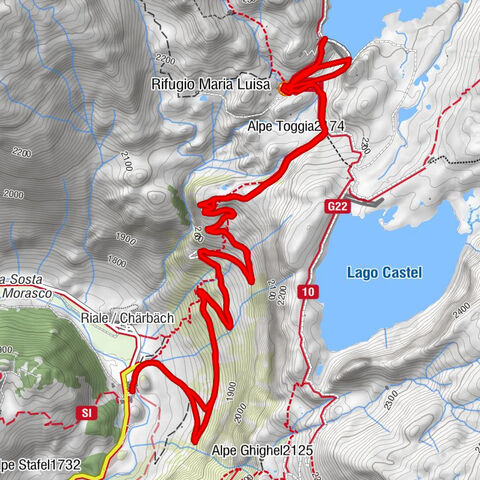 Da Riale a lago Toggia e rifugio Maria Luisa a/r