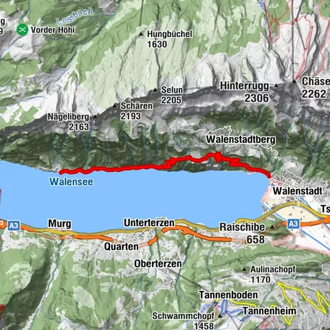 Walenstadt, St. Gallen/Schweiz