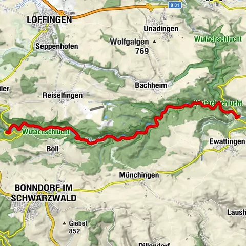 Wutach, Baden-Württemberg/Deutschland