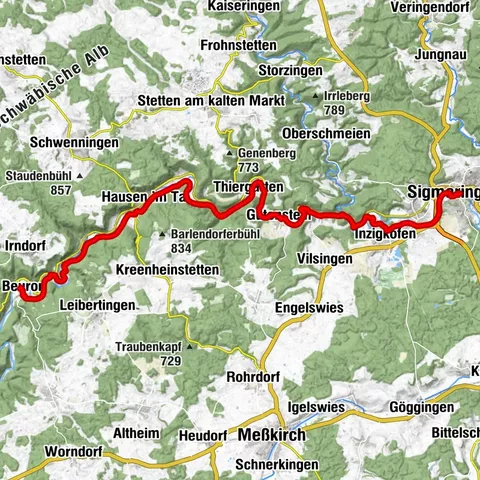 Sigmaringen, Regierungsbezirk Tübingen/Deutschland