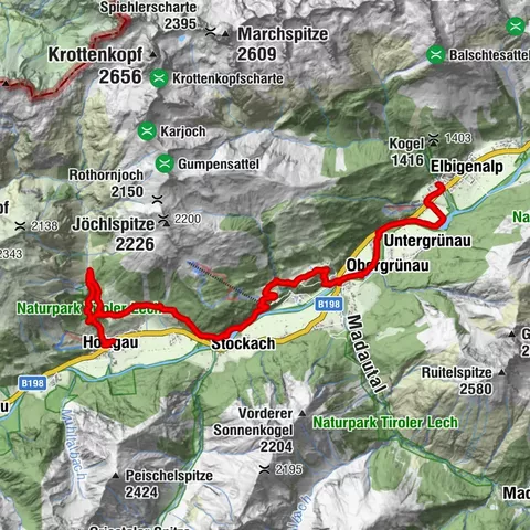 2026-06-17 Lechweg Etappe 4: Holzgau - Elbigenalp