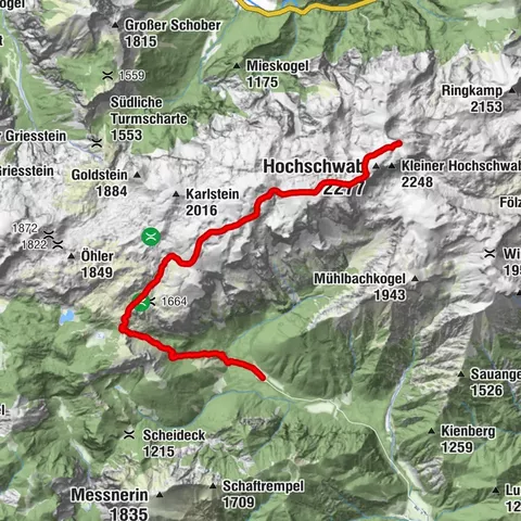 Abstieg v. Schiestlhaus über Häuselalm zum Bodenbauer