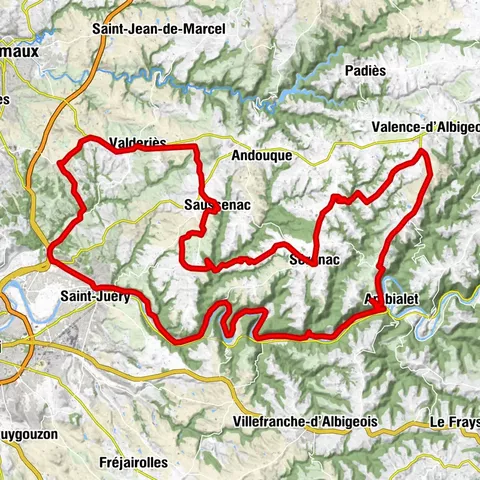 Circuit Vélo - C6 Du plateau du Ségala à la vallée du Tarn