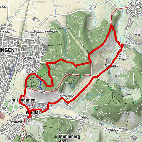 Wildtal Richtung Heuweiler Rundweg