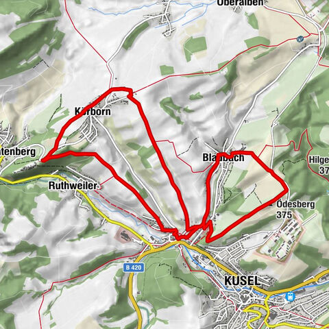 Blaubach - Aussichtsreich zur Burg Lichtenberg