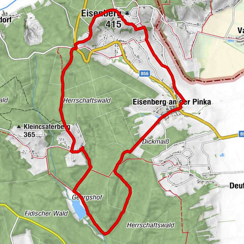Eisenberg, Csaterberg, Georgssee