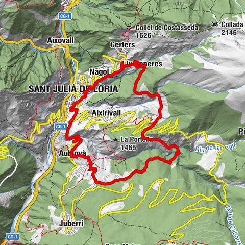Els Plans, GR7, Llumeneres