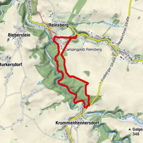 Grabentour de Krummenhennersdorf à Reinsberg