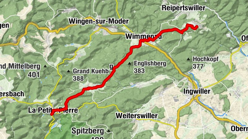 Traversée du Massif des Vosges - Etape 04 - Lichtenberg - La Petite Pierre