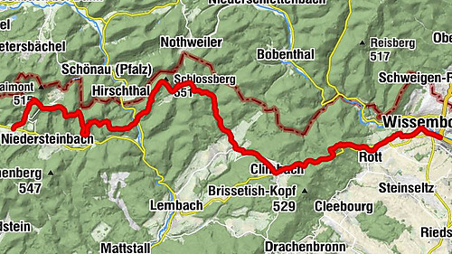Traversée du Massif des Vosges - Etape 01 - Wissembourg / Obersteinbach