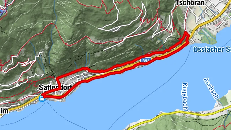 Contact avec le lac - Aire de loisirs du lac Ossiach