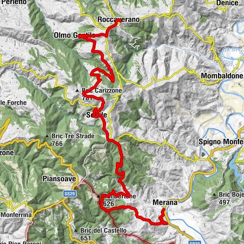 Tour des 5 tours de la Langa Astigiana : Étape 3 Roccaverano - Merana