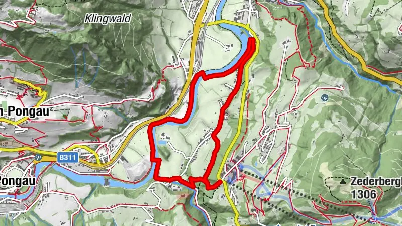 Trailrunning Alpendorf - parcours moyen