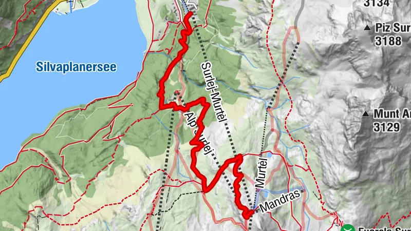 Station intermédiaire Murtèl – Alpetta – Station de vallée Corvatsch, Surlej