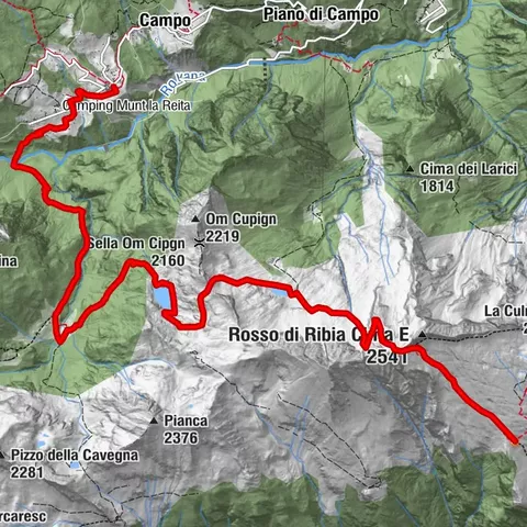 Via Alta Vallemaggia - Étape 13 : Cimalmotto-Cabane Ribia