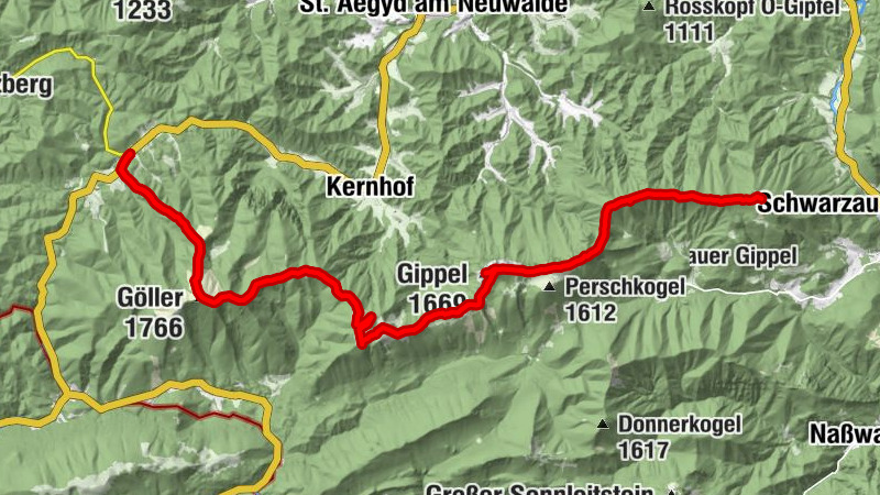 Haute Route Niederösterreich, Etappe 06: Obersberg - Göller