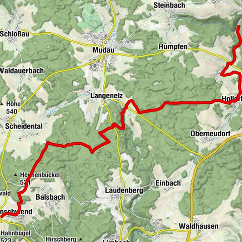 Vom Trekking-Camp Zapfenglück zum Trekking-Camp Waldschlössel