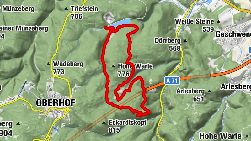 Parcours circulaire - Lütsche-Flößgraben - Forêt de Thuringe