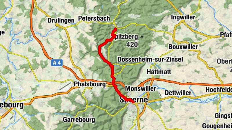 Traversée du Massif des Vosges - Etape 05 - La Petite Pierre - Saverne