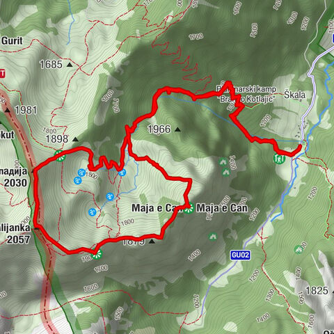 Prokletije Volušnica 1879 mnv - Talijanka 2056 mnv - Popadija 2057 mnv