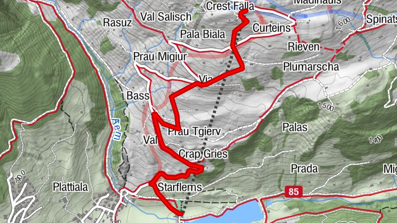 Sledging Crest Falla - Brigels
