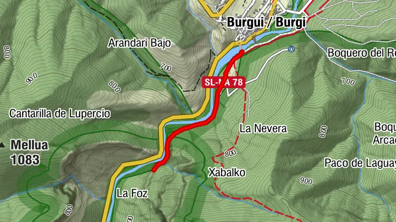 Navarra - Foz de Burgui. Burgui