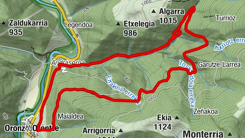 Navarra - Cascada de Orkatua. Oronz