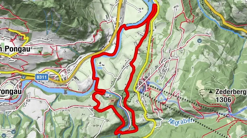 Parcours de la gorge