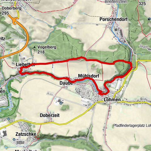 Pirna, Wanderung durch den Liebethaler Grund und über die Lohmenklamm zurück