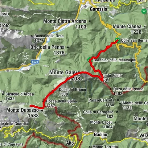 Étape nº 10: Colle San Bartolomeo d'Ormea - Colle San Bartolomeo di Garessio