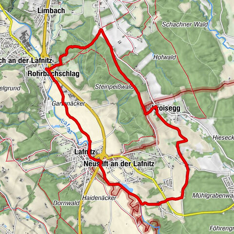 Rundwanderweg, Rohrbach-Kroisegg-Kroisbach-Neustift-Lafnitz-Rohrbach