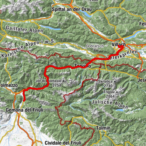 Détour sur la voie cyclable de la Drau : balade Dolce Vita