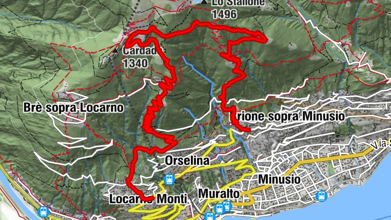 Locarno Monti-Cardada-Brione sopra Minusio