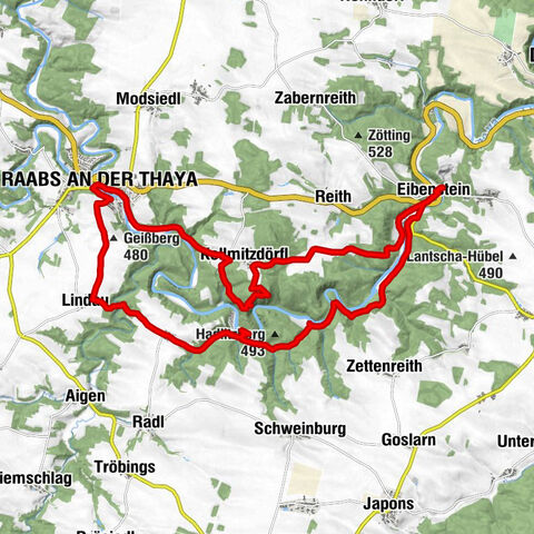 Raabs - Kollmitz - Eibenstein - Raabs