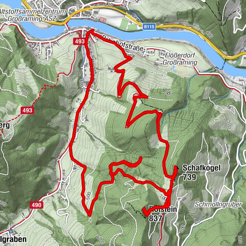 Rotstein und Schafkopf, Großraming