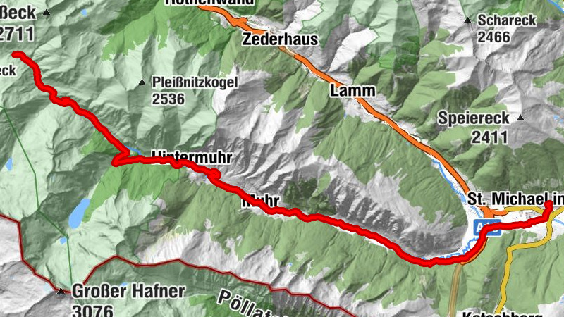 Route Sticklerhütte