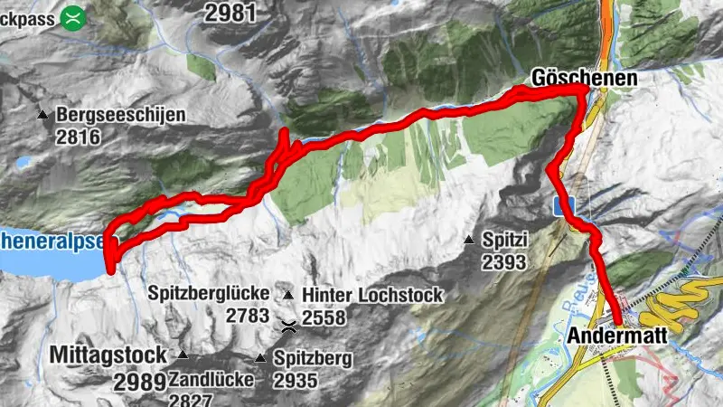 Circuit autour de Göscheneralp