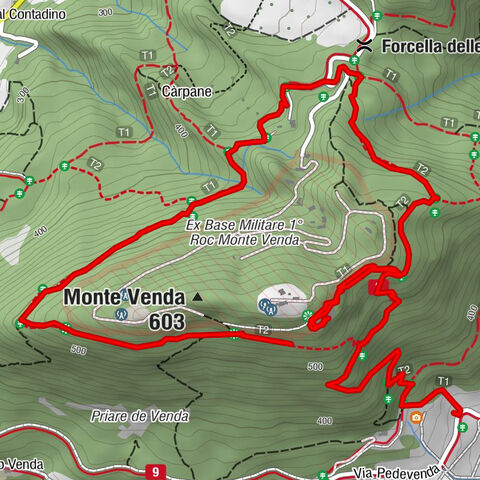Monte Venda, Rundwanderung Provincia di Padova, Italien