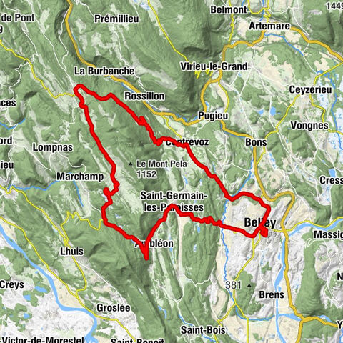 Circuit vélo : Col des Fosses Ordonnaz