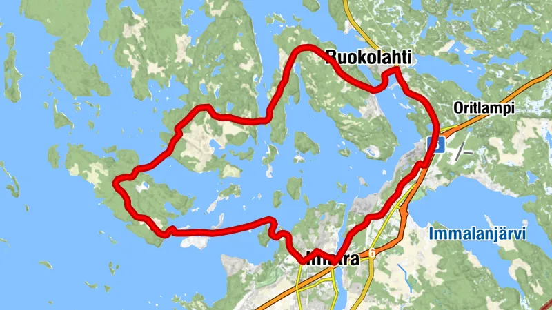 La route cycliste des quatre îles