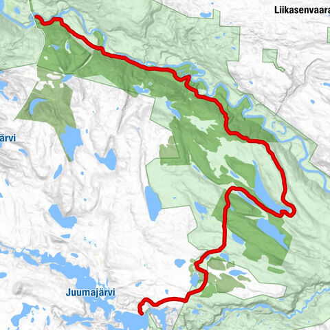 Parcours nature sauvage d’Oulanka 26 km, parc national d’Oulanka