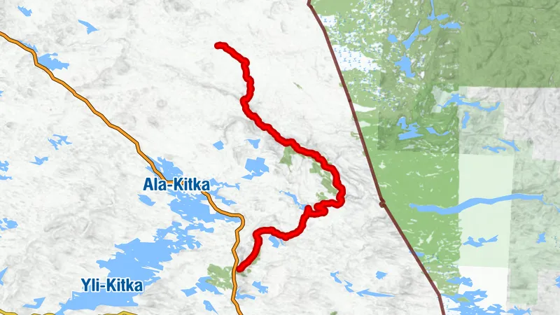 Sentier de randonnée Karhunkierros 82 km, parc national d'Oulanka
