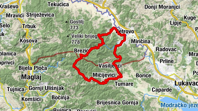 Kakmuž-Brezici-Borovac-Panjik-Kakmuž