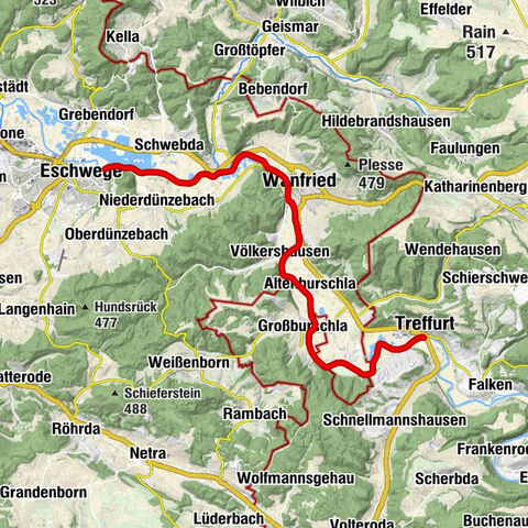 Werra Wasser Wandern 9: Treffurt - Eschwege