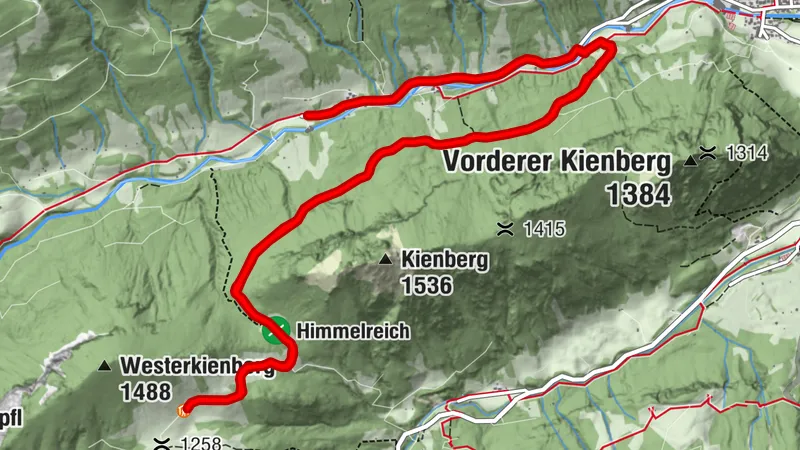 Parcours VTT vers le royaume du ciel