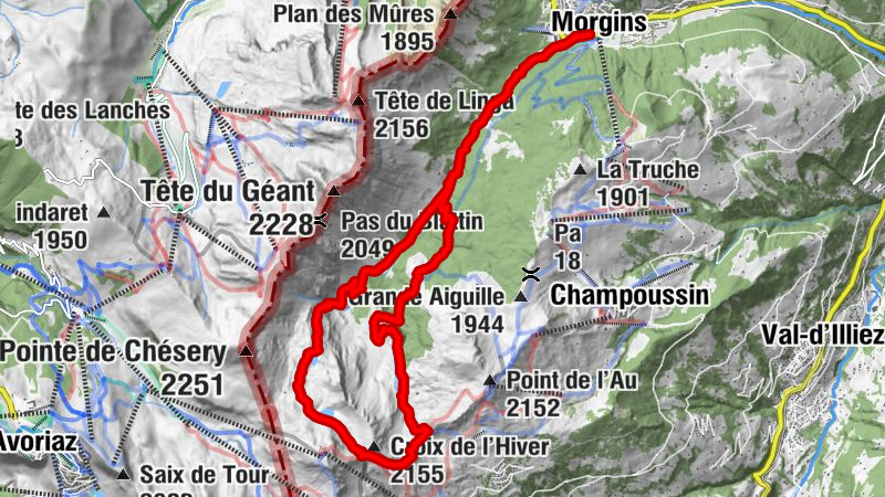À travers le Vallon de They jusqu'aux sources de la Vièze